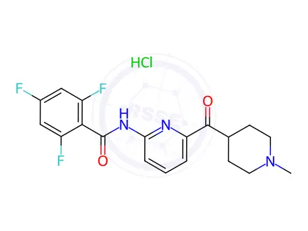 Chemical structure of Lasmiditan Hydrochloride