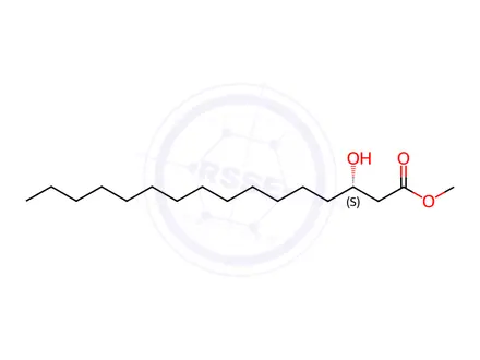 Chemical structure of Methyl (3S)-3-Hydroxyhexadecanoate