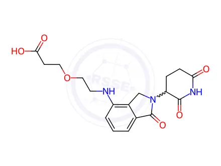 Chemical structure of Lenalidomide-PEG1-C2-acid
