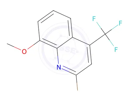 Chemical structure of 2-Bromo-8-methoxy-4-(trifluoromethyl)quinoline