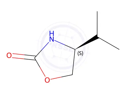 Chemical structure of (S)-4-Isopropyl-2-oxazolidinone