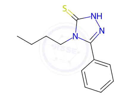 Chemical structure of 4-Butyl-5-phenyl-4H-1,2,4-triazole-3-thiol