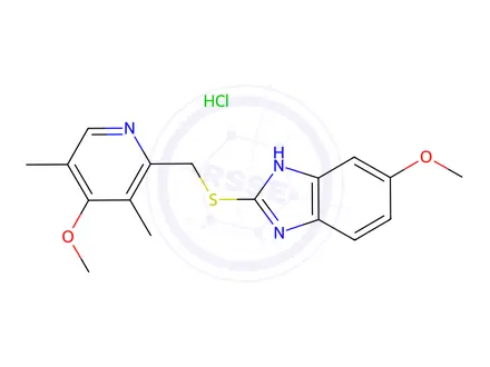 Chemical structure of Omeprazole Sulfide HCl