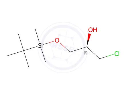 Chemical structure of (R)-1-((tert-Butyldimethylsilyl)oxy)-3-chloropropan-2-ol