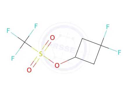 Chemical structure of (3,3-difluorocyclobutyl) trifluoromethanesulfonate