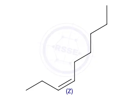 Chemical structure of cis-3-Nonene
