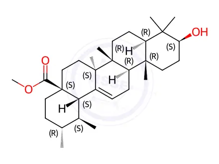 Chemical structure of Ursolic Acid Impurity 1 (Ursolic Acid Methyl Ester)
