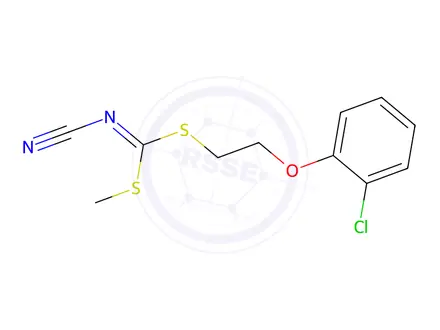 Chemical structure of [2-(2-Chlorophenoxy)ethyl]methyl-cyanocarbonimidodithioate