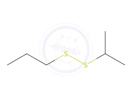 Chemical structure of isopropyl propyl disulphide