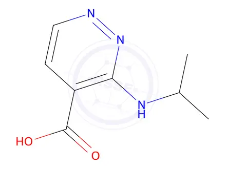Chemical structure of 3-(Isopropylamino)pyridazine-4-carboxylic acid