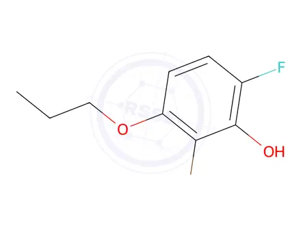Chemical structure of 2-Bromo-6-fluoro-3-propoxyphenol