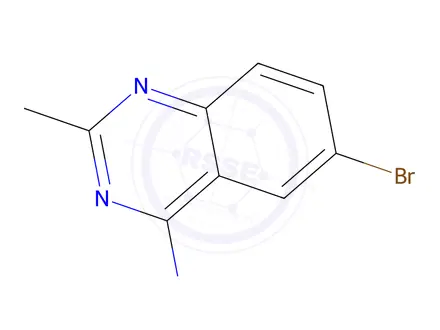Chemical structure of 6-BROMO-2-METHYLQUINAZOLIN-4-AMINE