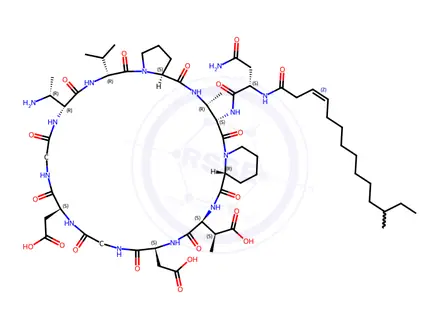 Chemical structure of friulimicin D