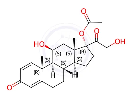 Chemical structure of Prednisolone 17-Acetate