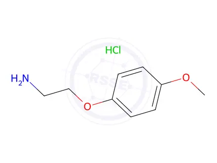 Chemical structure of 2-(4-Methoxyphenoxy)ethylamine Hydrochloride
