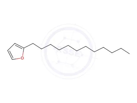Chemical structure of 2-N-dodecylfuran