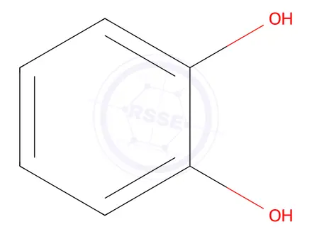 Chemical structure of benzene-1,2-diol