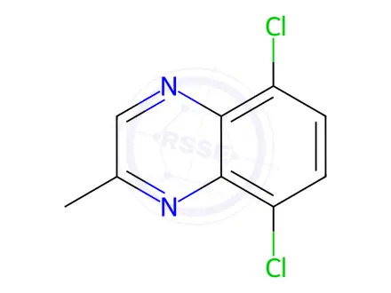 Chemical structure of 5,8-Dichloro-2-methylquinoxaline