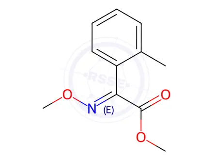 Chemical structure of (E)-α-(Methoxyimino)-2-methylbenzeneacetic Acid Methyl Ester