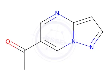 Chemical structure of Ethanone, 1-pyrazolo[1,5-a]pyrimidin-6-yl-