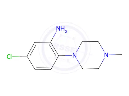 Chemical structure of 5-Chloro-2-(4-methyl-piperazin-1-yl)-phenylamine