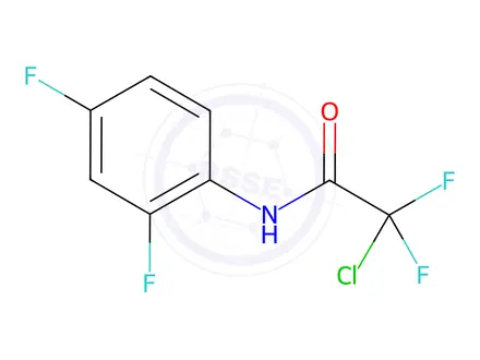 Chemical structure of N1-(2,4-difluorophenyl)-2-chloro-2,2-difluoroacetamide