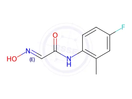 Chemical structure of Acetamide, N-(4-fluoro-2-methylphenyl)-2-(hydroxyimino)-, (2E)-(ACI)