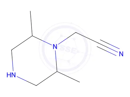 Chemical structure of 2-(2,6-Dimethylpiperazin-1-yl)acetonitrile