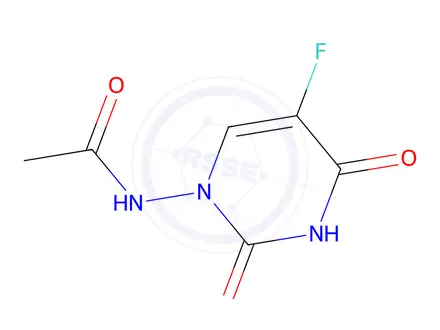 Chemical structure of Acetamide, N-(5-fluoro-3,4-dihydro-2,4-dioxo-1(2H)-pyrimidinyl)-
