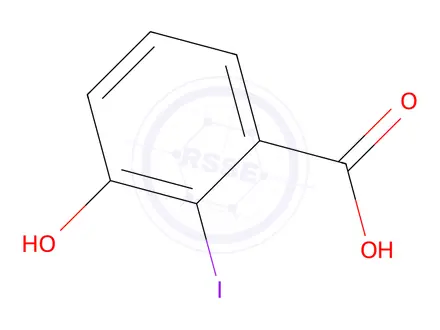 Chemical structure of 3-Hydroxy-2-iodobenzoic acid