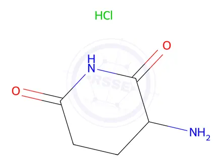 Chemical structure of 3-Aminopiperidine-2,6-dione Hydrochloride