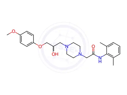 Chemical structure of p-Ranolazine