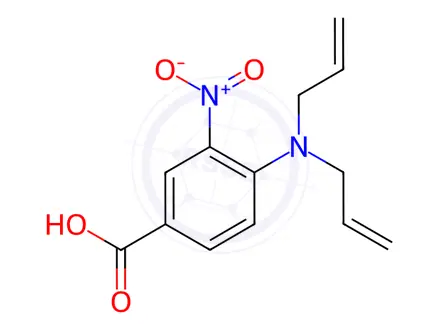 Chemical structure of 4-(Diallylamino)-3-nitrobenzoic acid