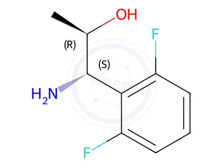 Chemical structure of (1S,2R)-1-AMINO-1-(2,6-DIFLUOROPHENYL)PROPAN-2-OL