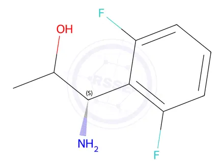 Chemical structure of (1S)-1-amino-1-(2,6-difluorophenyl)propan-2-ol