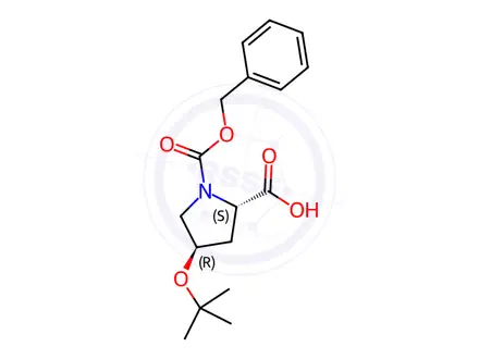 Chemical structure of Z-Hyp(Tbu)-OH