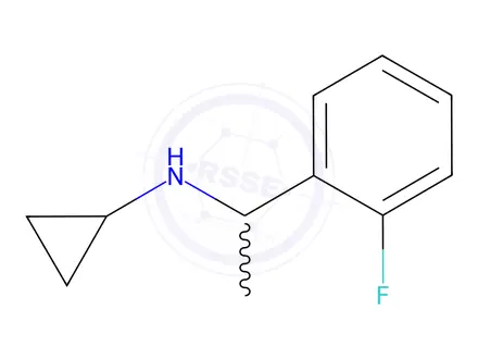Chemical structure of N-[1-(2-Fluorophenyl)ethyl]cyclopropanamine