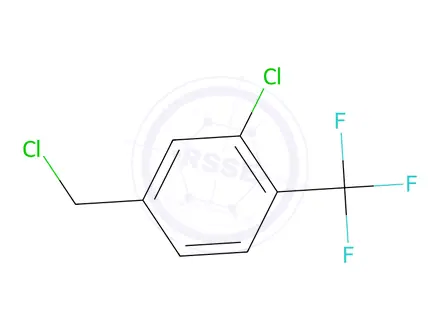 Chemical structure of 2-Chloro-4-(chloromethyl)-1-(trifluoromethyl)-benzene