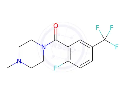 Chemical structure of (2-FLUORO-5-(TRIFLUOROMETHYL)PHENYL)(4-METHYLPIPERAZIN-1-