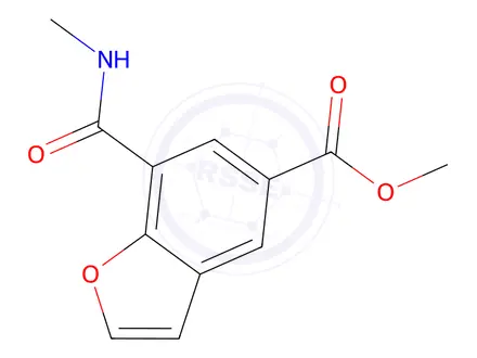 Chemical structure of Methyl 7-(methylcarbamoyl)benzofuran-5-carboxylate