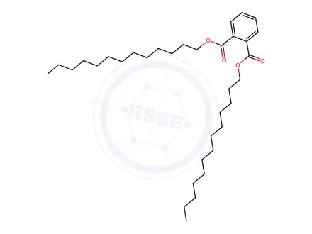 Chemical structure of Ditridecyl Phthalate (mixture of branched chain isomers)