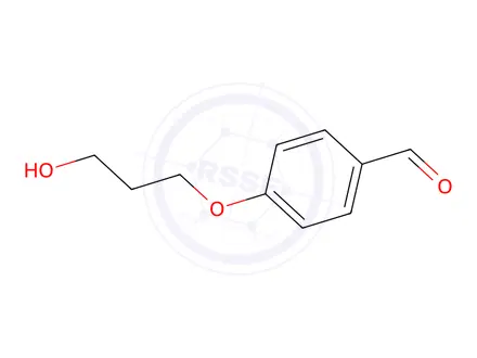 Chemical structure of 4-(3-Hydroxypropoxy)benzaldehyde
