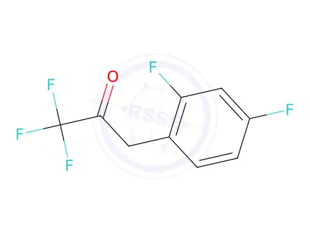 Chemical structure of 3-(2,4-difluorophenyl)-1,1,1-trifluoropropan-2-one