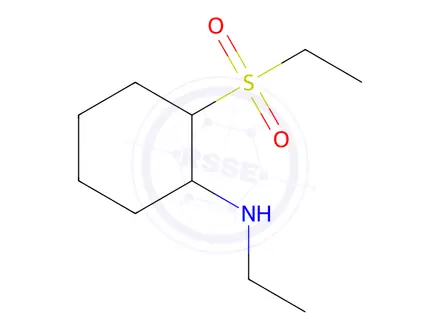 Chemical structure of n-Ethyl-2-(ethylsulfonyl)cyclohexan-1-amine