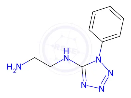 Chemical structure of N-(2-Sminoethyl)-1-phenyl-1H-1,2,3,4-tetrazol-5-amine Dihydrochloride
