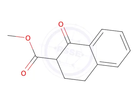 Chemical structure of methyl 1-oxo-1,2,3,4-tetrahydronaphthalene-2-carboxylate
