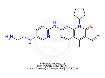 Chemical structure of Palbociclib Impurity 46