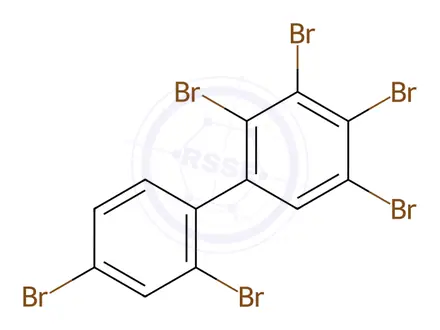 Chemical structure of 2,2',3,4,4',5-Hexabromobiphenyl