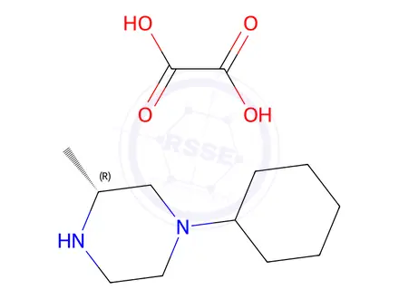 Chemical structure of (R)-1-Cyclohexyl-3-methyl-piperazine oxalate