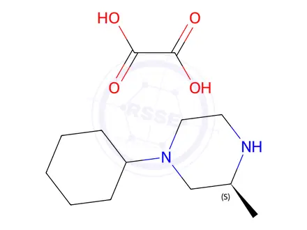 Chemical structure of (S)-1-Cyclohexyl-3-methyl-piperazine oxalate
